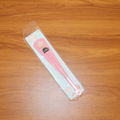 Foldable Hand Fan with Floral Print - (1 Pc)