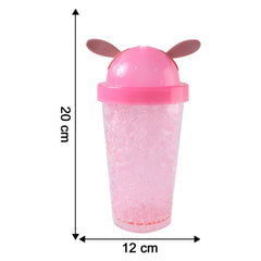 Cute Bunny Ear Design Tumbler Sipper Bottle (500 ML, 1 Pc)