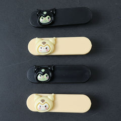 Cute Cartoon Character Decorative Hair Clips Set (4 Pc)