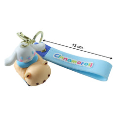 Cute Cartoon Dog Character Silicone Keychain (1 Pc)