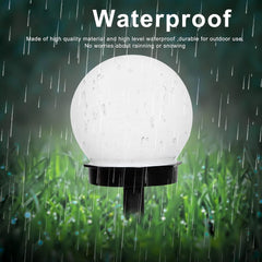 Solar-Powered LED Garden Globe Pathway Light (1 Pc)