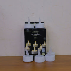 LED Flameless Tealight Candles Lights (6 Pc / Without Remote)
