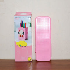 DIY Pixel Art Pencil Box with Building Blocks (1 Set)