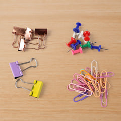 Office Stationery Clips and Pins Combo, 1 Set