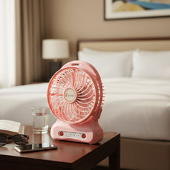 Portable USB Rechargeable Desk Fan (1 Pc)