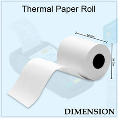 Thermal Label Roll for Barcode Printing (57 x 34 Cm)