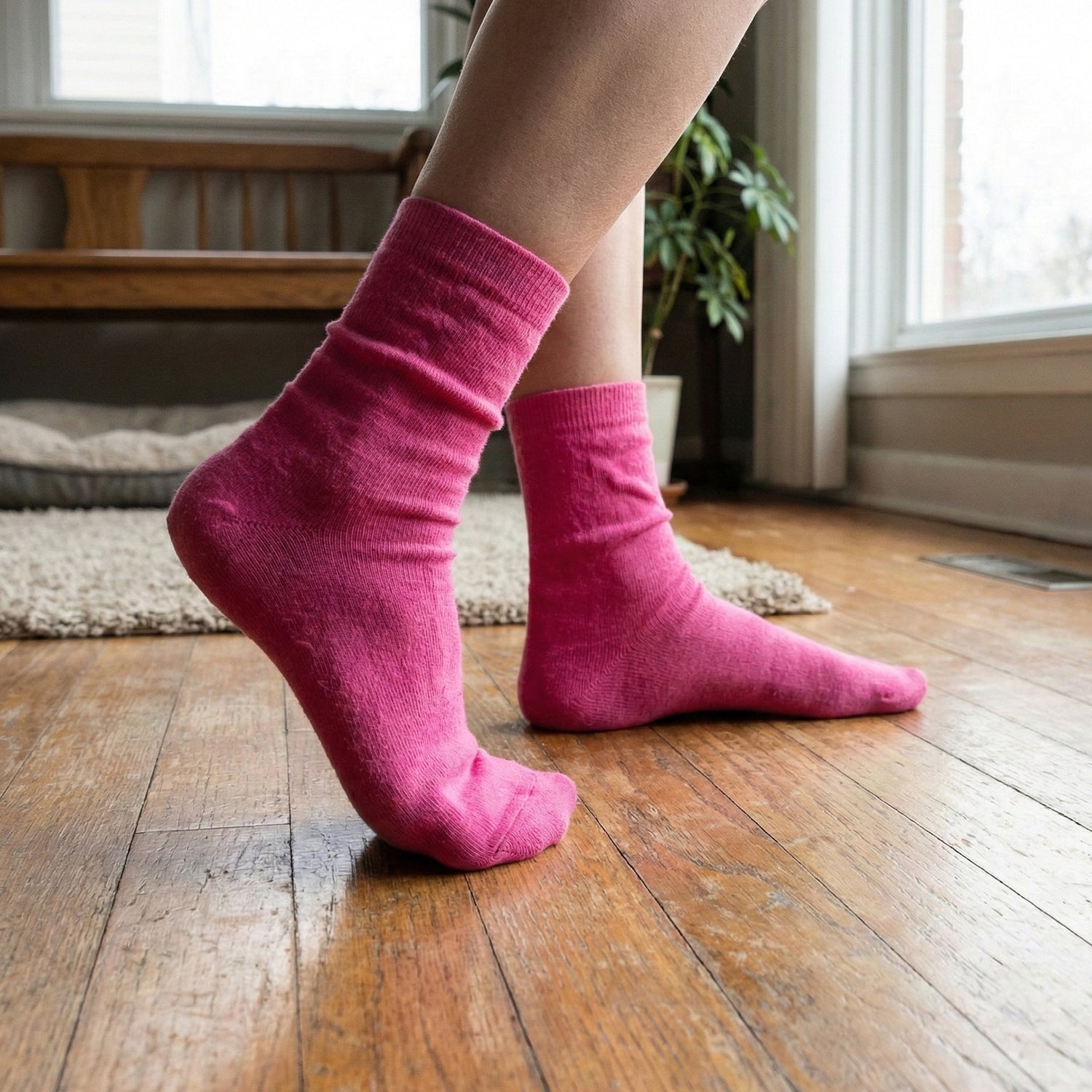 Cute pink sock pair