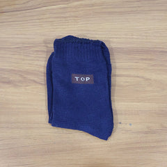 Navy Blue Casual Daily Wear Socks (1 Pair)