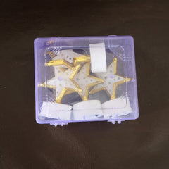 Decorative Star Shaped Flameless LED Candles (4 Pc)