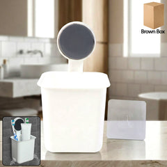 Wall-Mounted Toothbrush & Bathroom Storage Organizer (1 Pc)