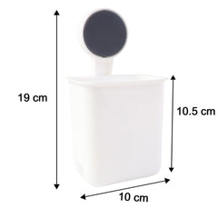 Wall-Mounted Toothbrush & Bathroom Storage Organizer (1 Pc)