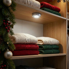 Christmas 3 Led Cordless Stick Tap Wardrobe Touch Light Lamp