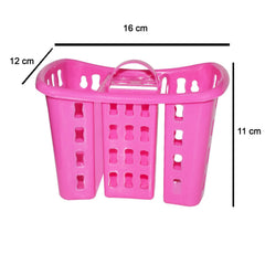 Space-saving toothbrush holder with slots for accessories