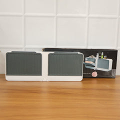 Wall Mounted 4-Compartment Bathroom Storage & Soap Holder