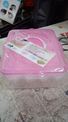 2 Layer 32 Grid Egg Tray with Lid Carrier Holder1 Pc