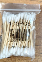 Eco-Friendly Wooden Cotton Ear Buds (1 pkt / 100 Pcs Approx)