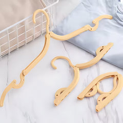 Multipurpose Foldable Cloth Hanger with Dual Clips (1 Pc)