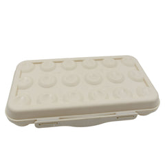 18 Grid Egg Holder Storage, Shock-Proof Egg Container with Buckle