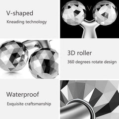 Handheld 3D Roller Face and Body Massager