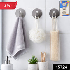 Heavy Duty Self-Adhesive Stainless Hooks – Waterproof for Robes, Coats & Towels