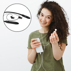 Bluetooth Wireless Neckband Earphones, 40H Playtime, IPX Water-Resistant, High Bass