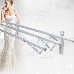 Clothes Rail Rack for Drying Clothes with Foldable Airer & Towel Holder for Home