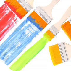 Nylon Pine Painting Brush Set – Dusting & Wall Paint Brushes (6 Pc Set)