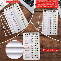 Portable Chores Note Board – Home Management Planning Memo Board (20×12 cm)