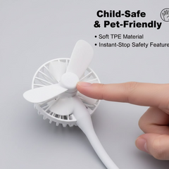 Portable Mini USB Fan, USB Ligh & USB 3 HUB / Port Combo