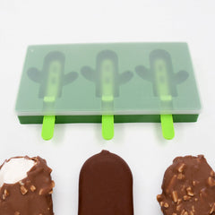 Cactus Shape Ice Cream Mould Homemade Ice Molds for DIY Summer Food Kitchen Tools 1 Pc