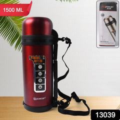Stainless Steel Thermos Flask Double-Walled Coffee Thermos Flask Leak-proof (1500ML)