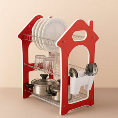 Dish Rack for Kitchen 3 Layer Dish Drainer Rack Stainless Steel Crockery Holder