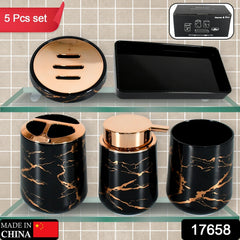 Bathroom Accessory Set Bathroom Decor Premium Quality (5 PCS)