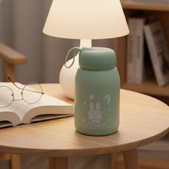 Cute Rabbit Printed Portable Insulated Water Bottle (330ML / 1 Pc)