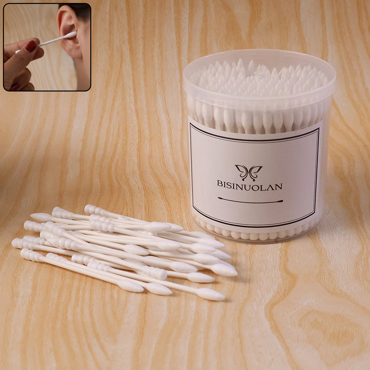 Cotton Ear Buds Set (200 Pc)
