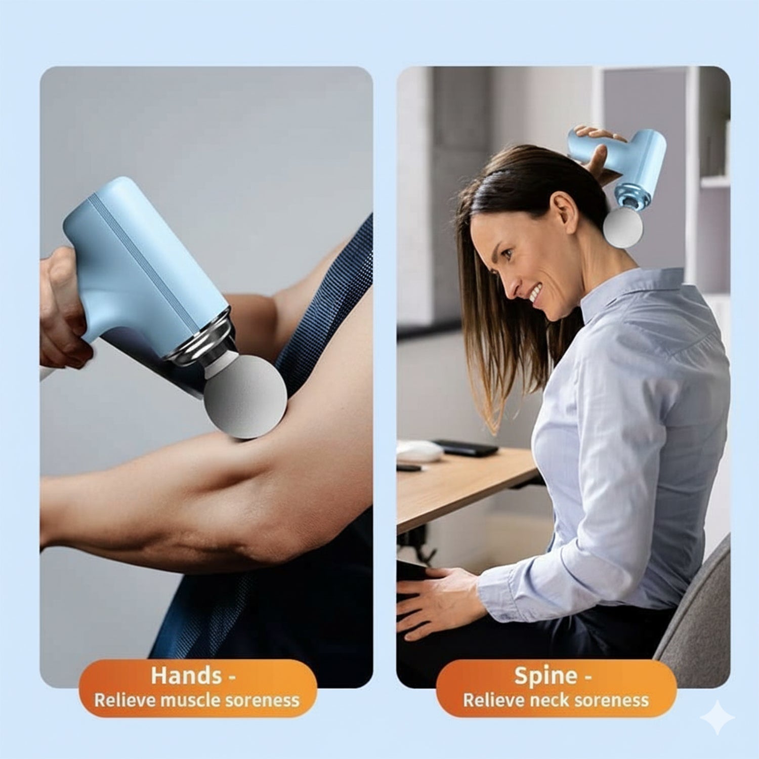 Electric massage gun at home