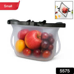 Reusable Silicone Food Storage Bag for Snacks (1 Pc, Leakproof, BPA Free)