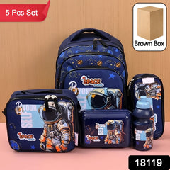 5 in 1 School Bag Set Includes Lunch Bag 14 Inch Bag  1 Set Mix